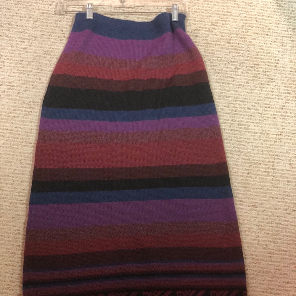 Alpaca knit long skirt